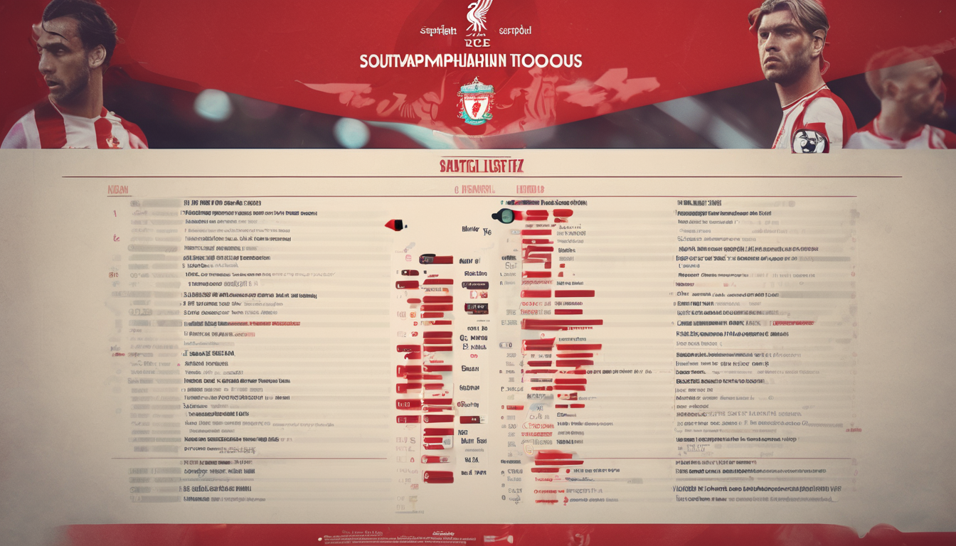Southampton vs Liverpool Lineups: Key Players Starting Today’s Match How to Analyse Southampton vs Liverpool Lineups for Tactical Insights