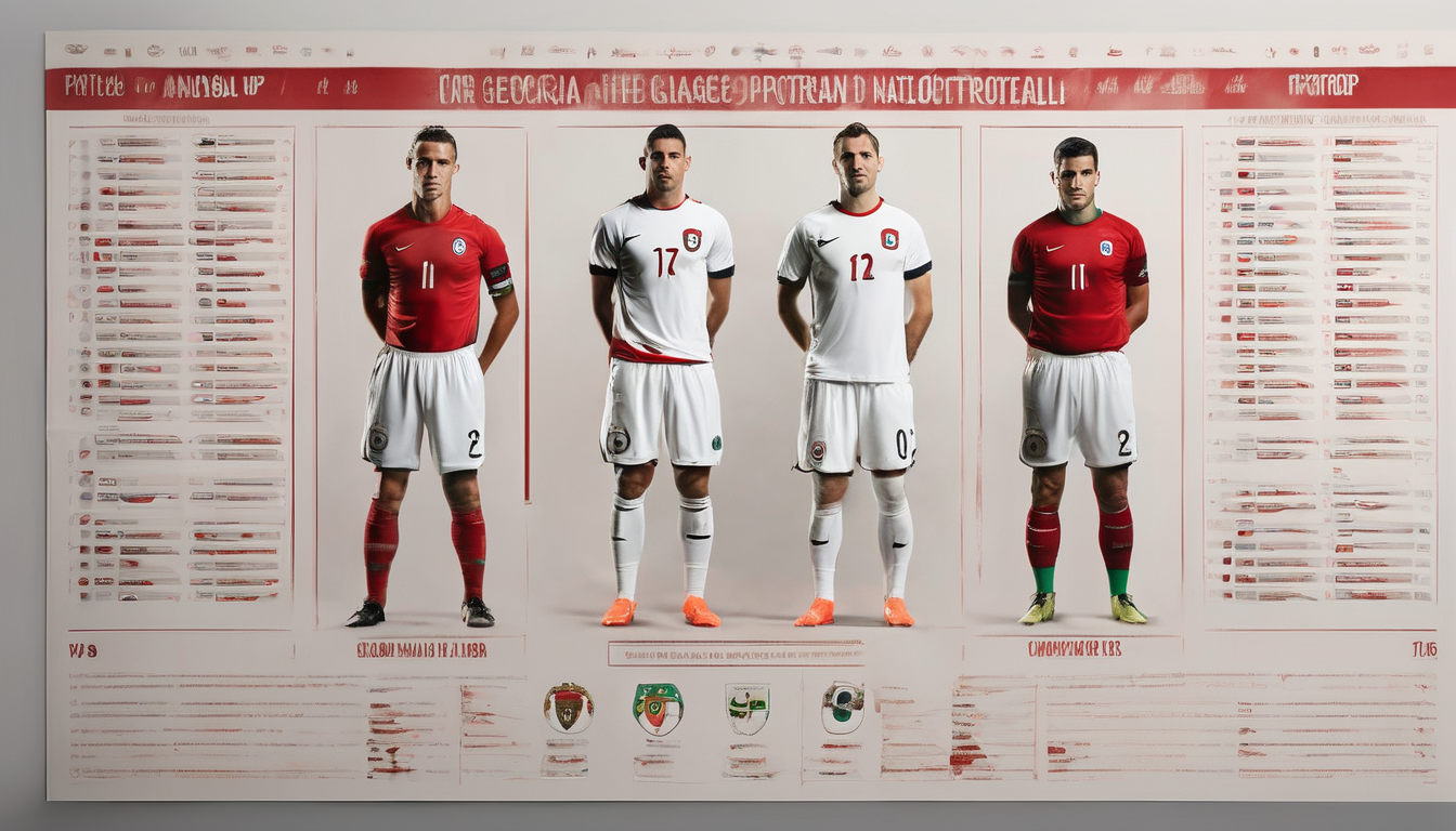 Georgia vs Portugal National Football Team Lineups: Key Player Insights How to Analyse the Georgia and Portugal National Football Team Lineups for Tactical Advantages