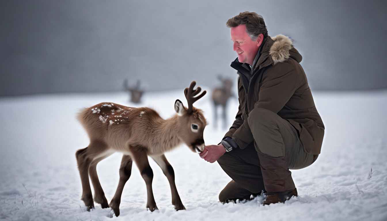 Piers Morgan Shares Heartwarming Moment with Adorable Baby Reindeer Why Meeting a Baby Reindeer Was a Special Moment for Piers Morgan
