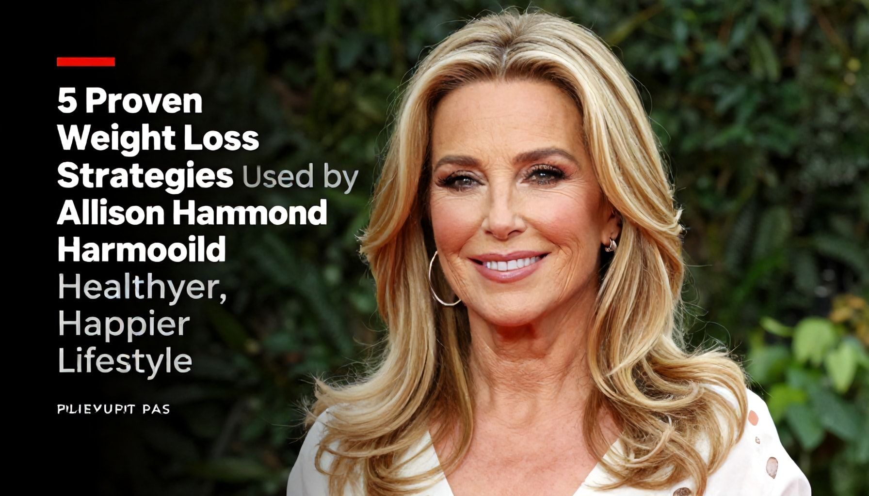 5 Proven Weight Loss Strategies Used by Alison Hammond for a Healthier, Happier Lifestyle