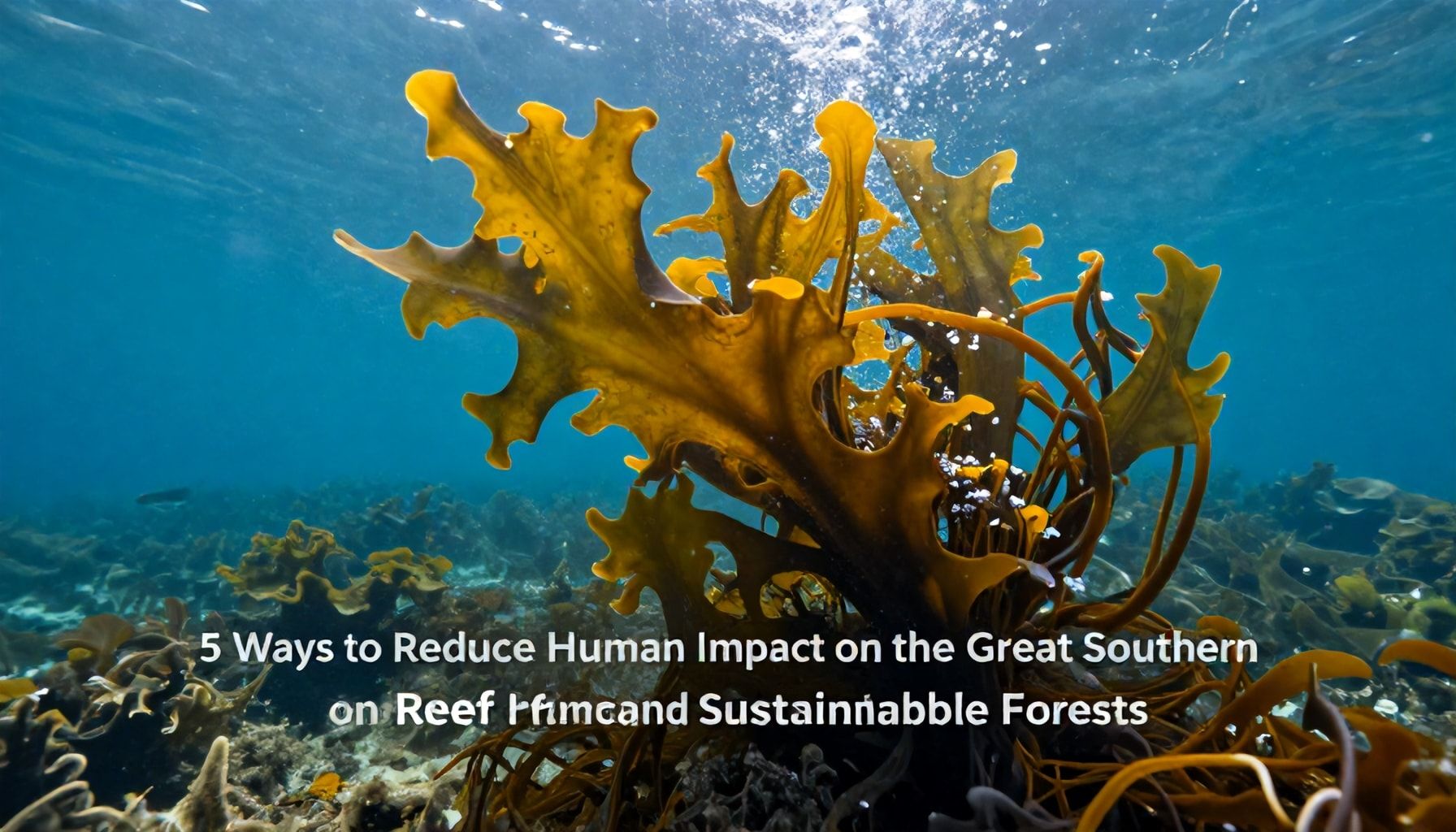 5 Ways to Reduce Human Impact on the Great Southern Reef and Promote Sustainable Kelp Forests