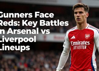 Gunners Face Reds: Key Battles in Arsenal vs Liverpool Lineups