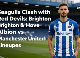Seagulls Clash with Red Devils: Brighton & Hove Albion vs Manchester United Lineups