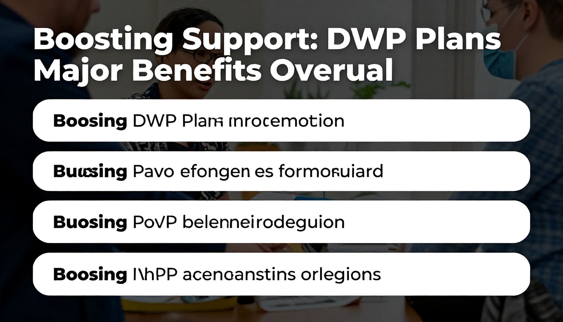 Here are five subheadings for the topic 'Boosting Support: DWP Plans Major Benefits Overhaul':