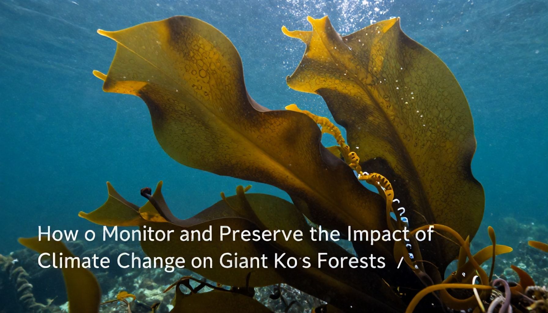How to Monitor and Preserve the Impact of Climate Change on Giant Kelp Forests