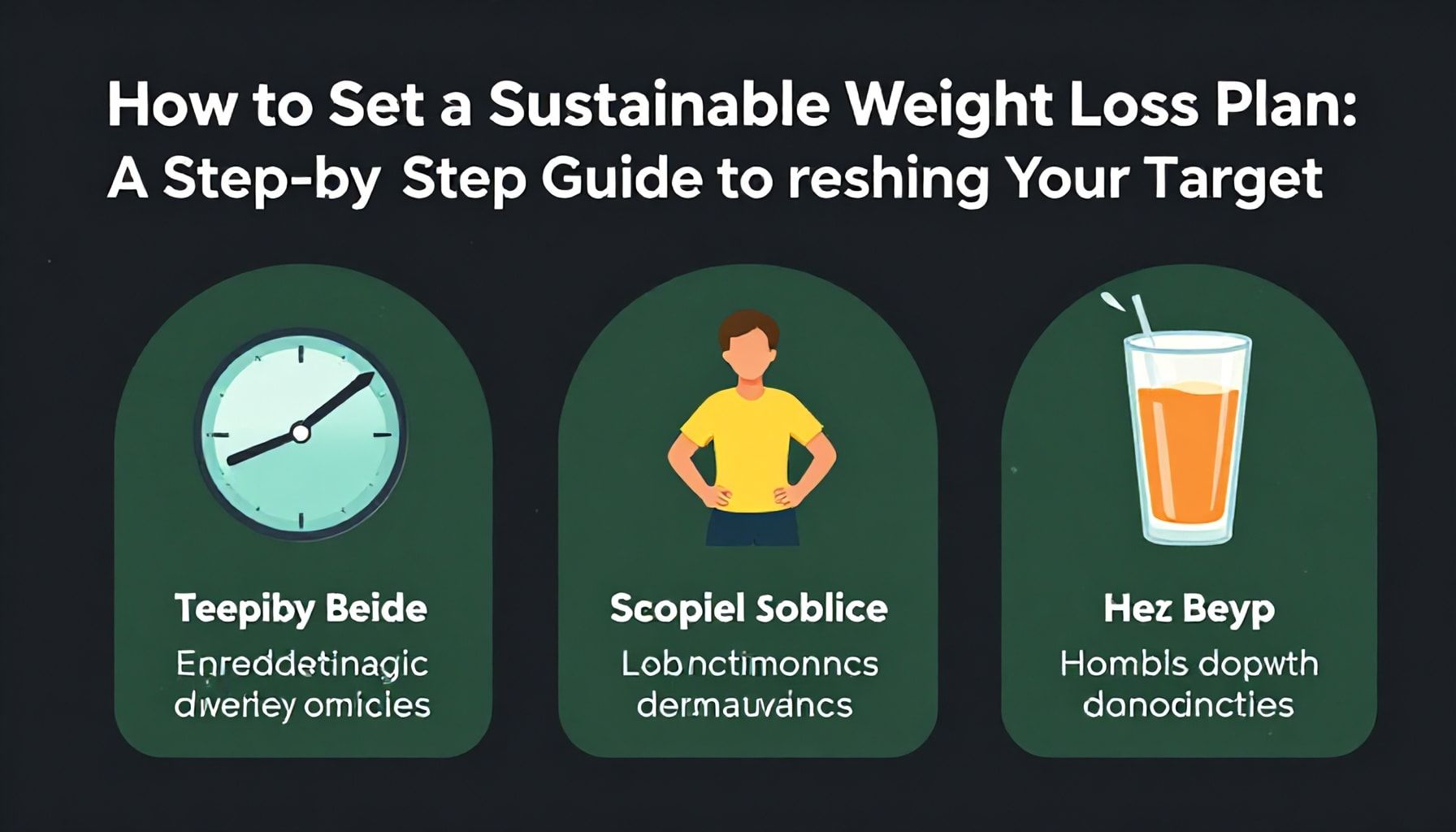 How to Set a Sustainable Weight Loss Plan: A Step-by-Step Guide to Reaching Your Target