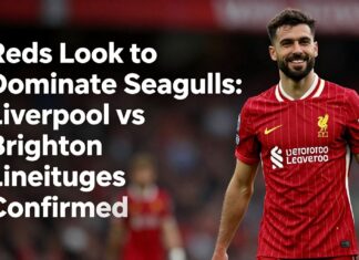Reds Look to Dominate Seagulls: Liverpool vs Brighton Lineups Confirmed