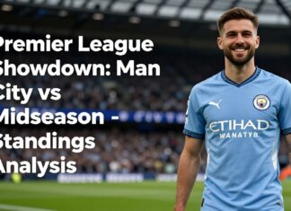 Premier League Showdown: Man City vs Tottenham – Midseason Standings Analysis