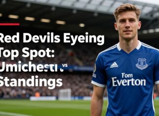 Red Devils Eyeing Top Spot: Manchester United vs Everton Standings