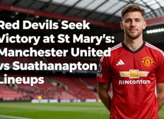 Red Devils Seek Victory at St Mary’s: Manchester United vs Southampton Lineups