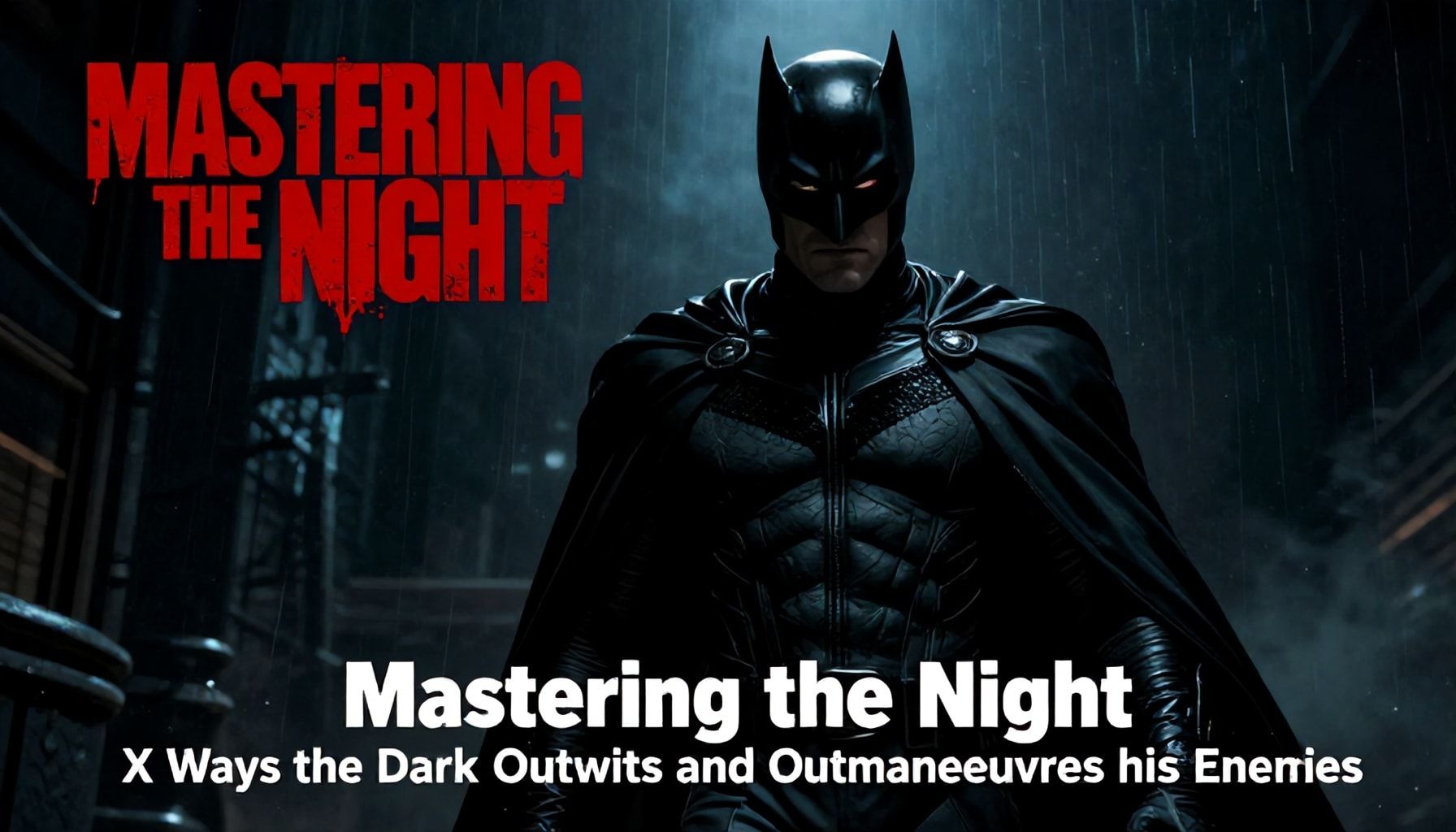 Mastering the Night: X Ways the Dark Knight Outwits and Outmanoeuvres his Enemies