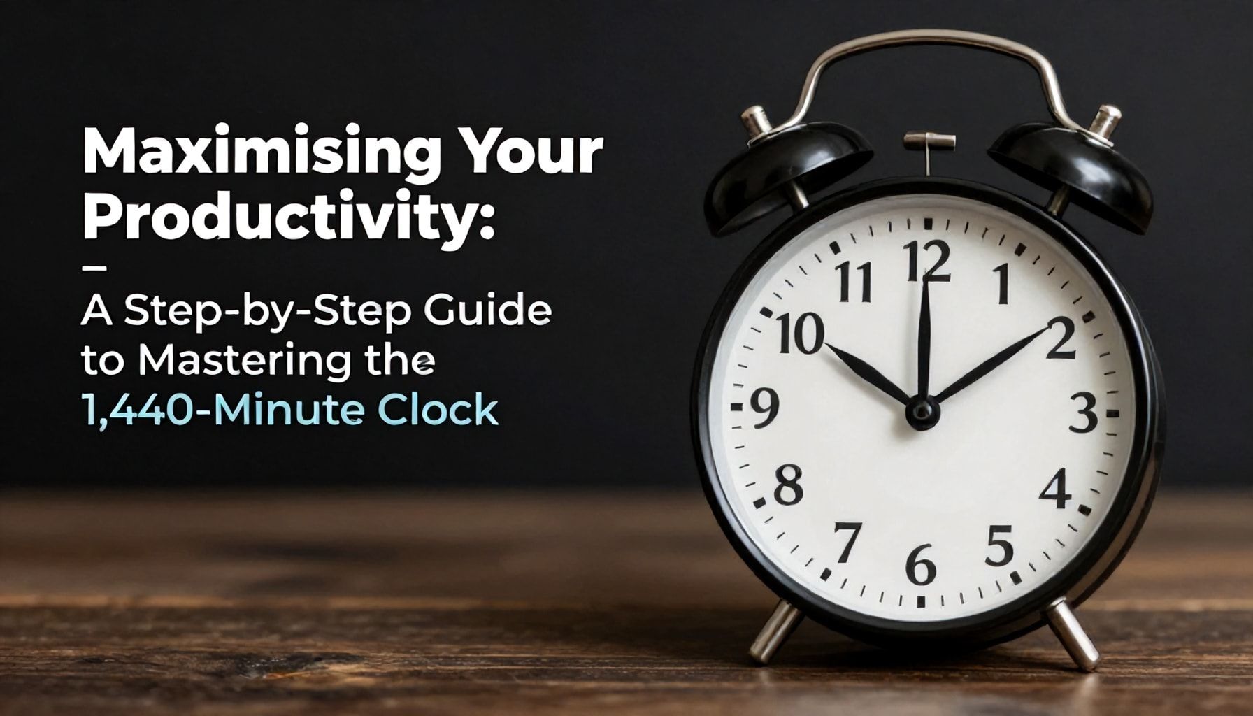 Maximising Your Daily Productivity: A Step-by-Step Guide to Mastering the 1,440-Minute Clock