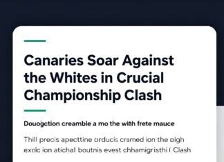Canaries Soar Against the Whites in Crucial Championship Clash