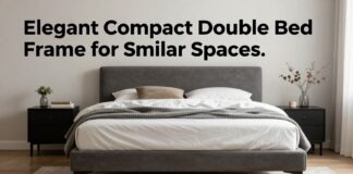 Elegant Compact Double Bed Frame for Smaller Spaces. Home