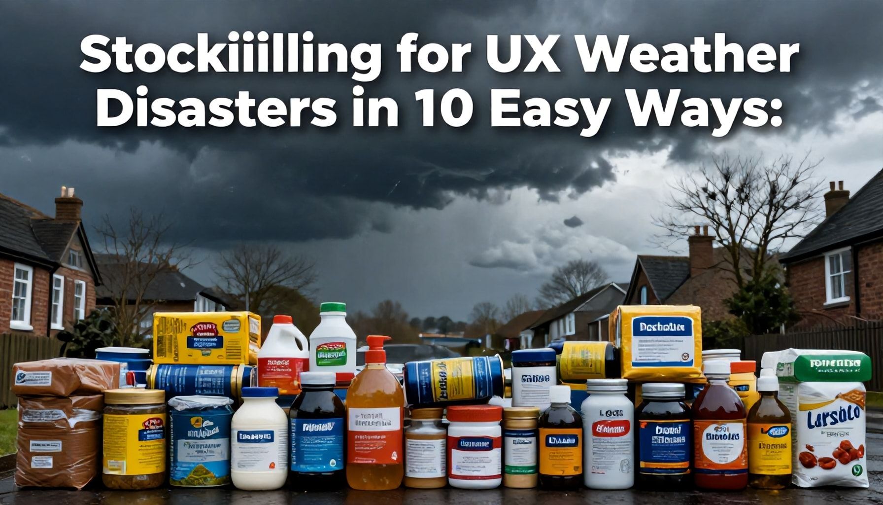 Stockpiling for UK Weather Disasters in 10 Easy Ways: Maximise Your Preparedness for Extreme Weather