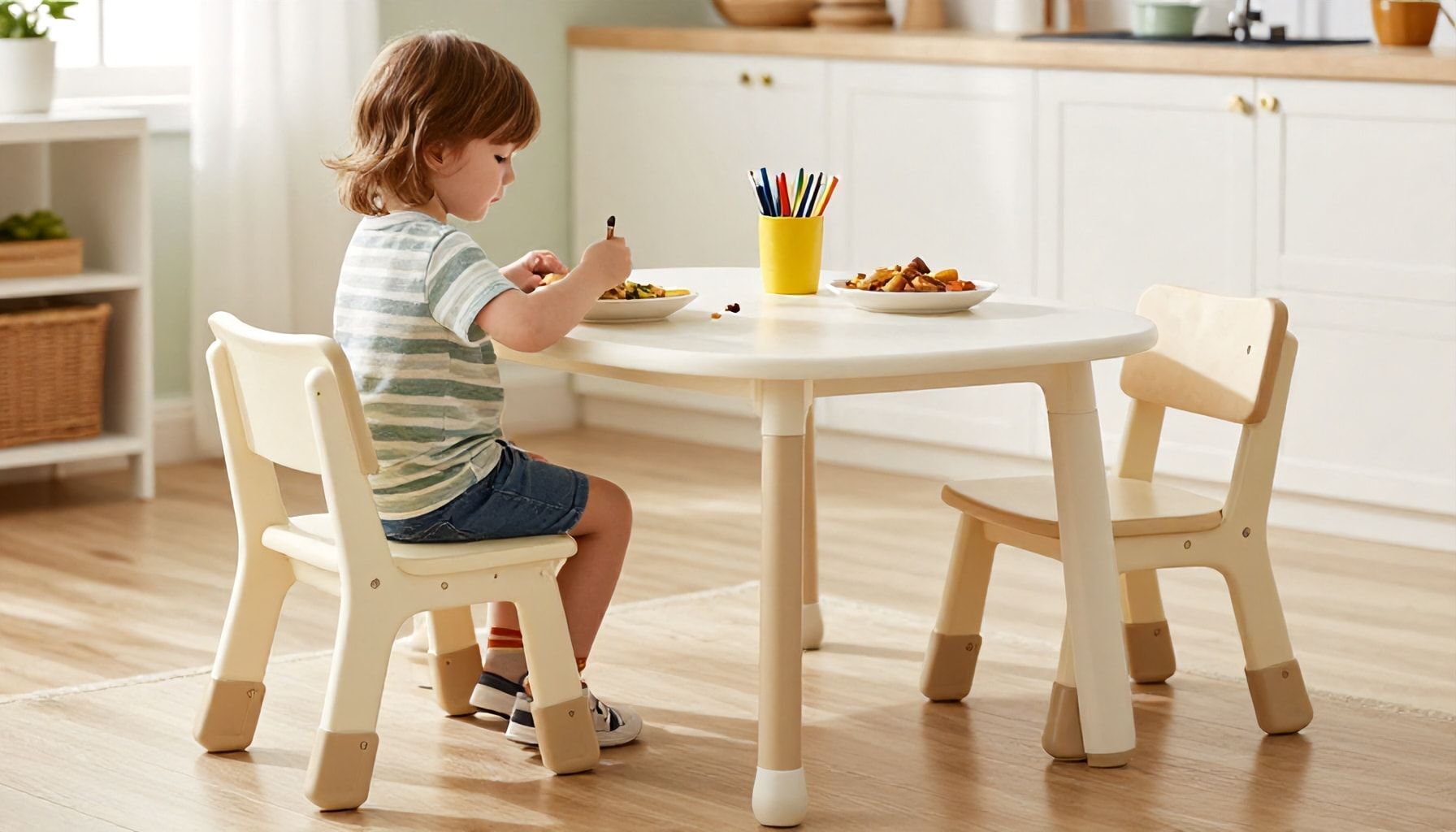 The Secret to Turning Mealtime into a Learning Experience with Our Ergonomic Kids' Table and Chair Sets