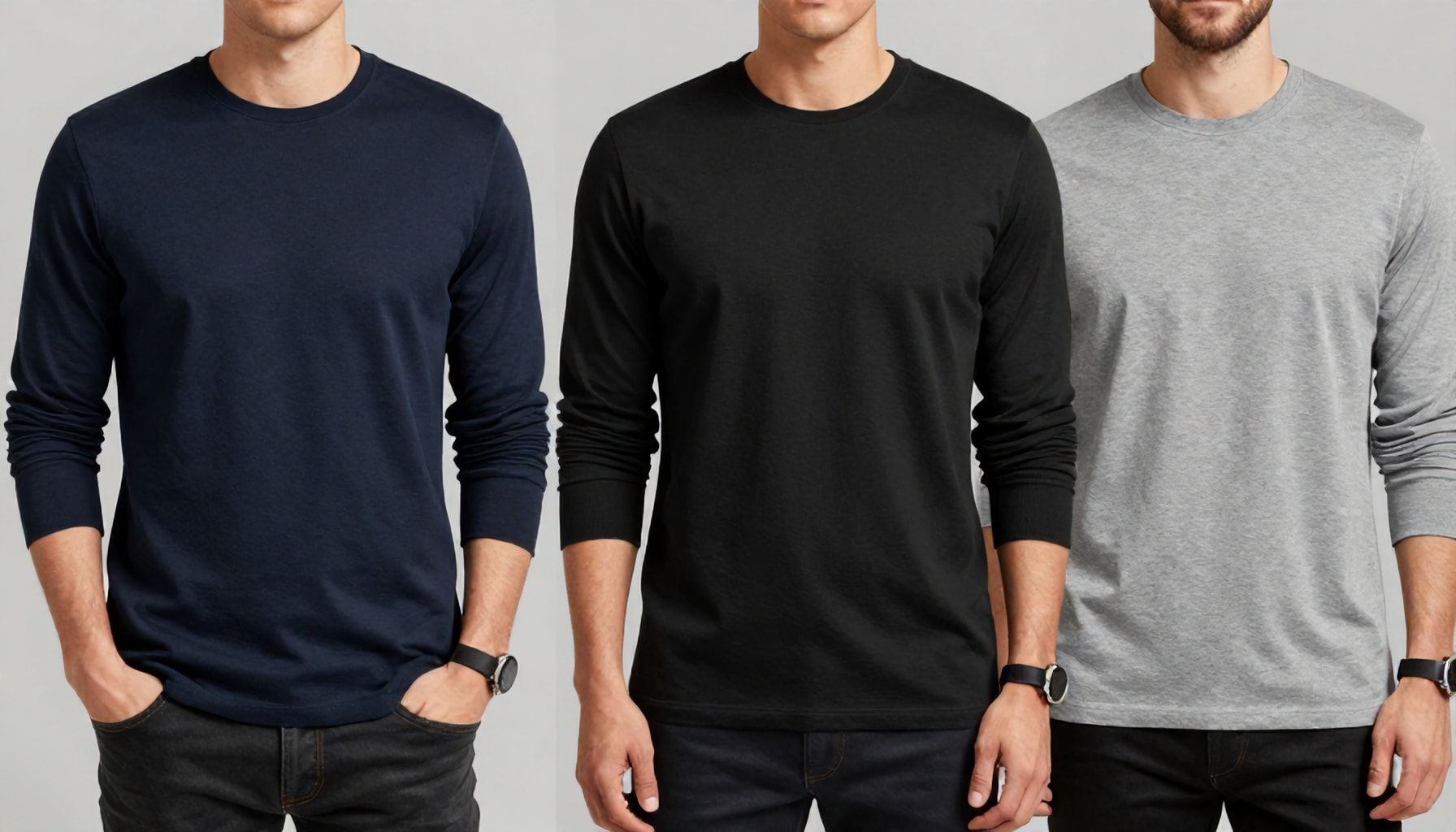The Secret to Wearing Long Sleeve T-Shirts All Day Long Without Feeling Restricted