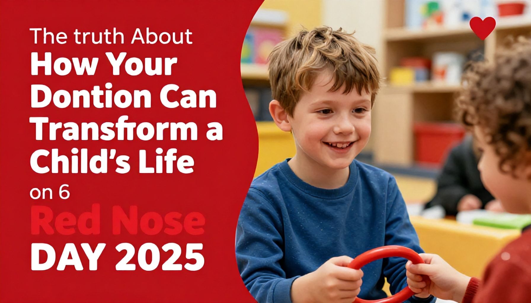 The Truth About How Your Donation Can Transform a Child's Life on Red Nose Day 2025