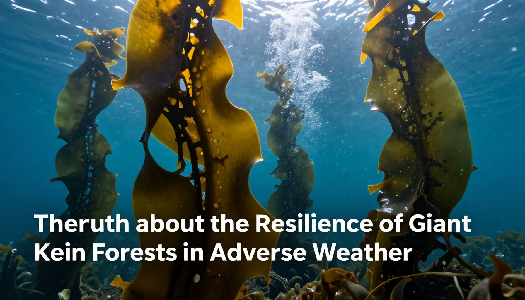 The Truth About the Resilience of Giant Kelp Forests in Adverse Weather