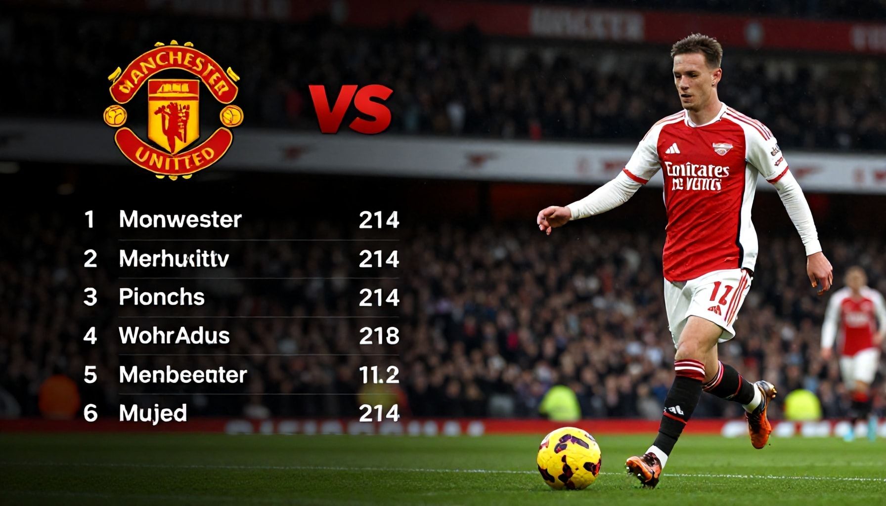 Unlocking the Edge: Manchester United vs Arsenal Key Statistics