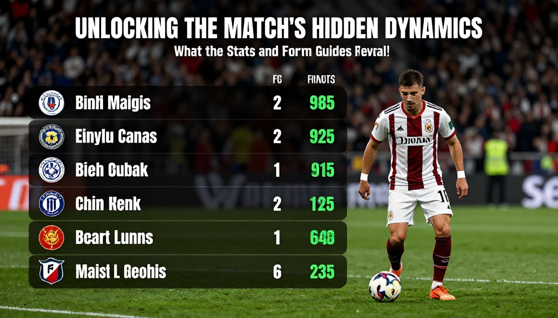 Unlocking the Match's Hidden Dynamics: What the Stats and Form Guides Reveal