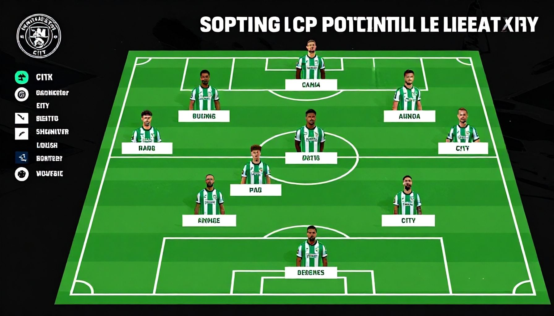 Unpacking the Blueprint: A Step-by-Step Analysis of Sporting CP's Potential Lineup Against Manchester City