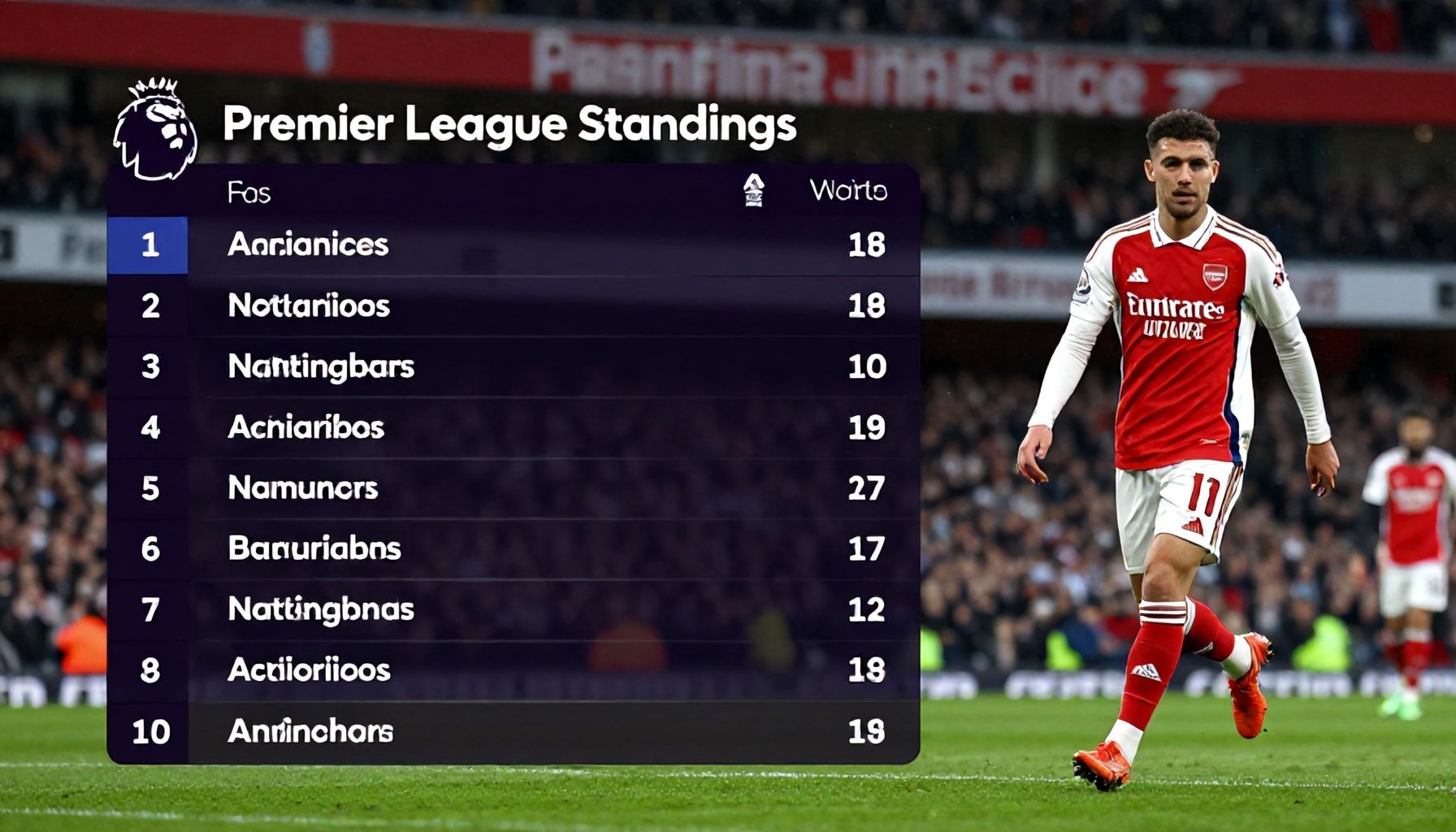 Why Premier League Standings Are Vital Ahead of Nottingham Forest vs Arsenal