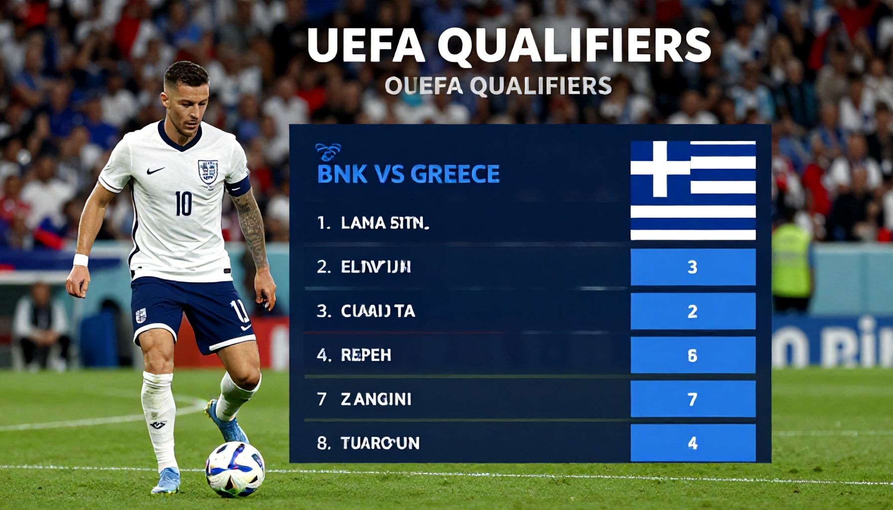 Why the England vs Greece Standings Matter in the UEFA Qualifiers*