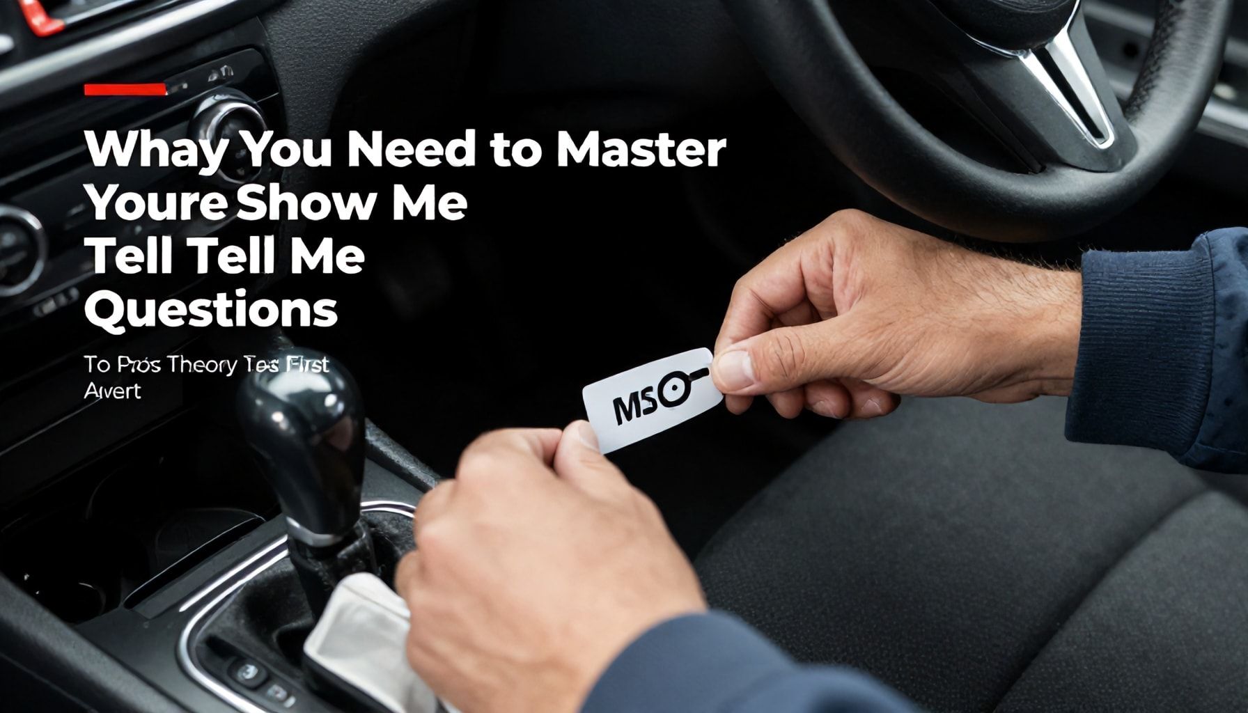 Why You Need to Master Your Show Me Tell Me Questions to Pass Your Theory Test First Time