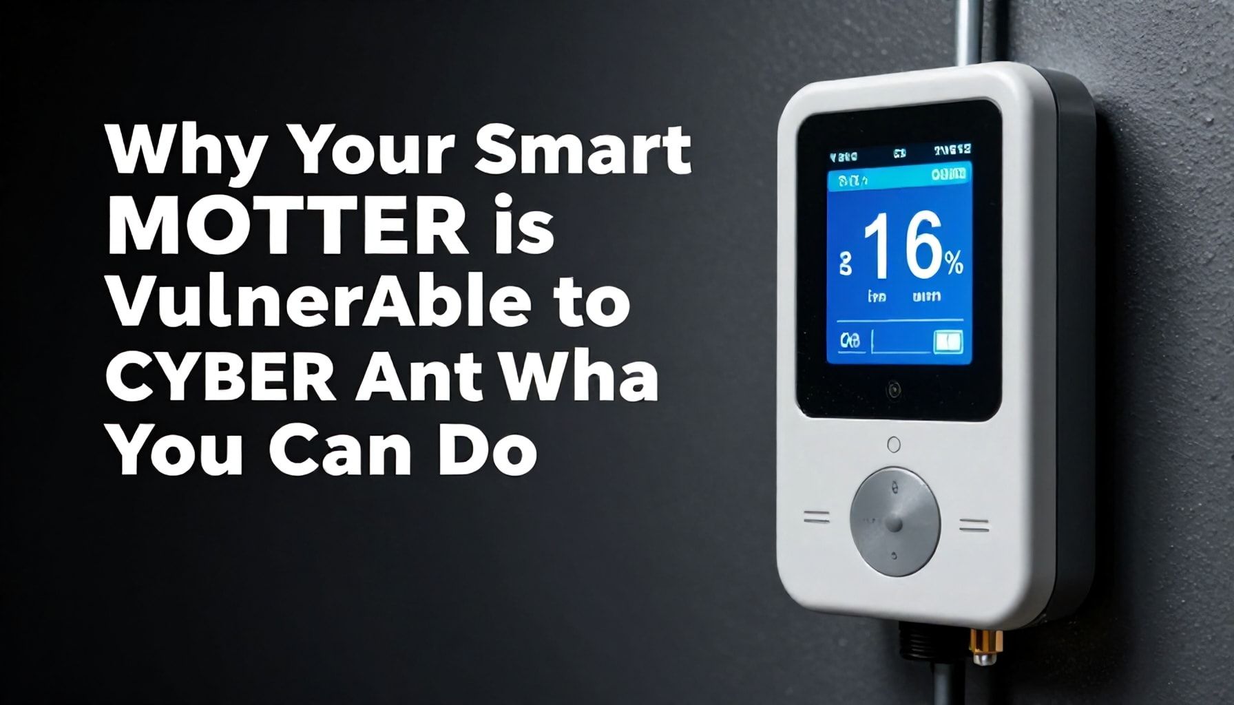 Why Your Smart Meter is Vulnerable to Cyber Attacks and What You Can Do